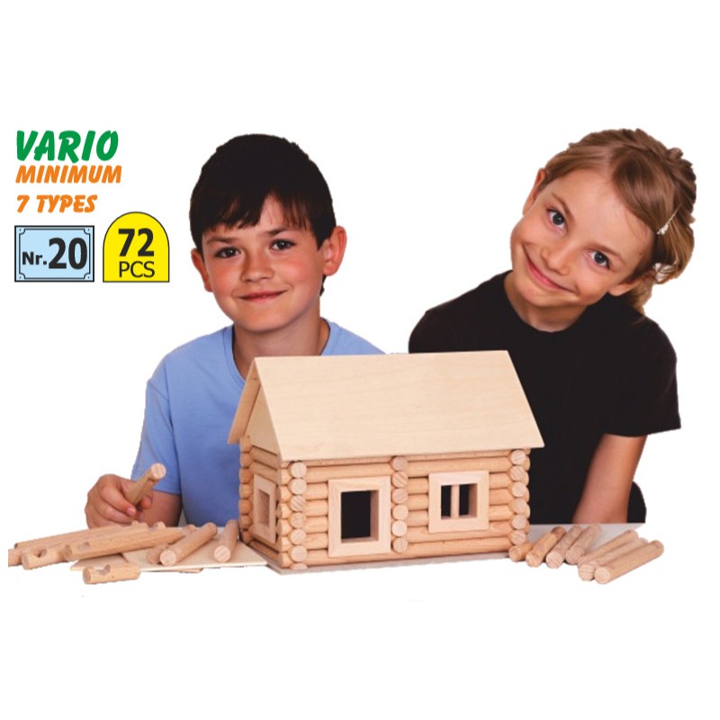 Jeu construction chalets VARIO 72 PCS