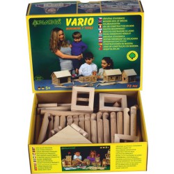 Walachia Vario 72 pièces: jeu de construction bois