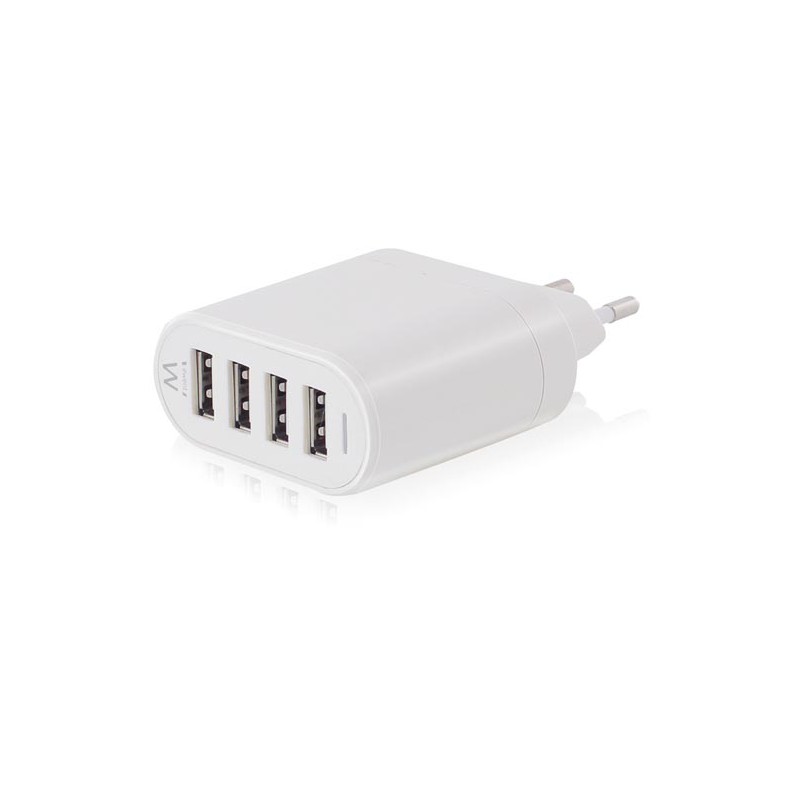 Chargeur USB Multiple, 4 Ports Prise USB 5V/4.4A Adaptateur Prise