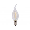 Ampoule flamme 5W à filament LED - flammèche E14 