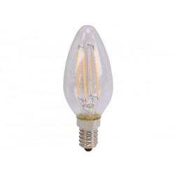 Ampoule flamme 5W à filament LED - lisse E14