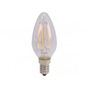 Ampoule flamme 5W à filament LED - lisse E14