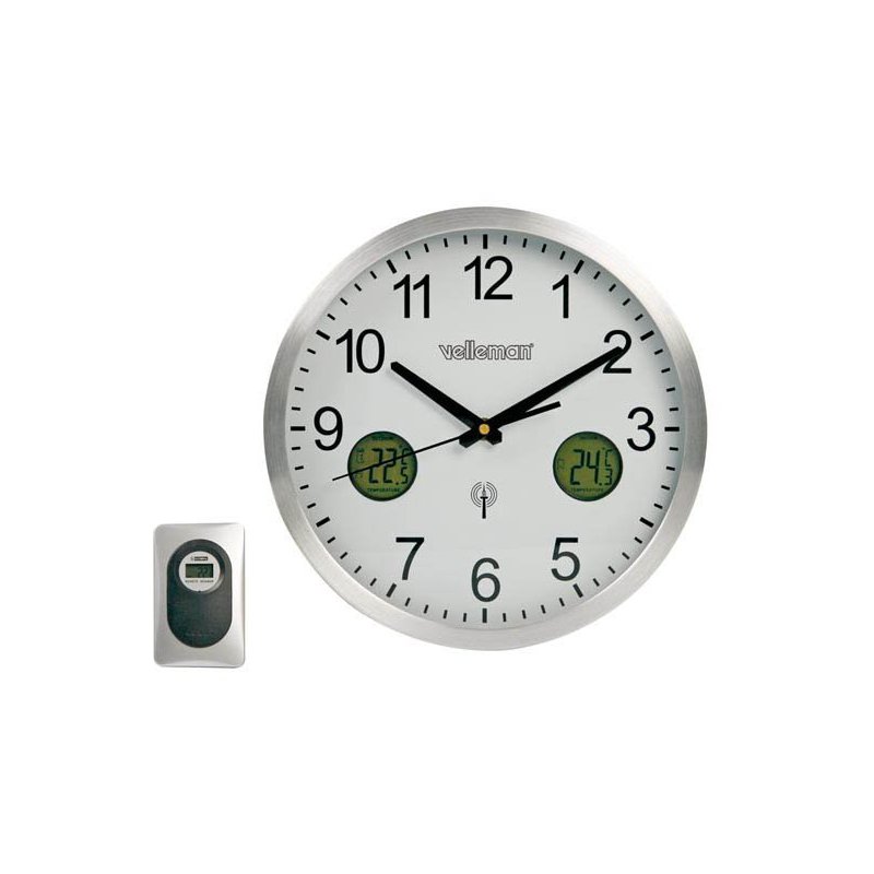 Horloge à affichage alternatif de l’heure et de la température pour  extérieur