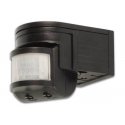 Détecteur de mouvements IR réglable et orientable IP44 - Noir