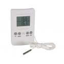 Thermomètre numérique filaire à sonde et alarme