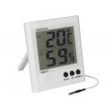 Thermomètre hygromètre digital à sonde grand écran LCD