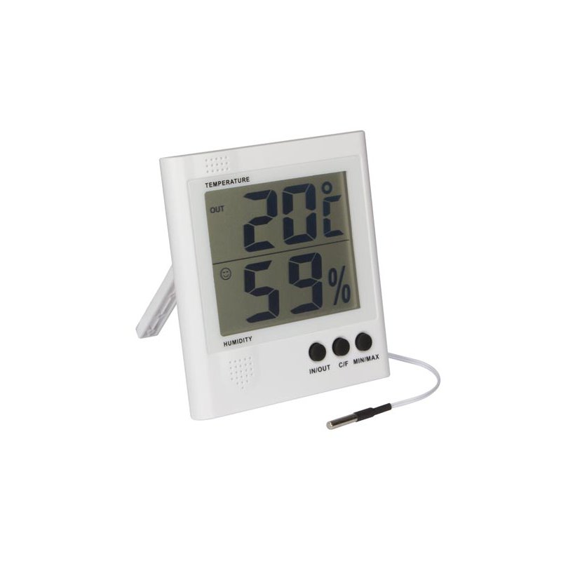 Thermomètre hygromètre numérique LCD avec rétroéclairage pour