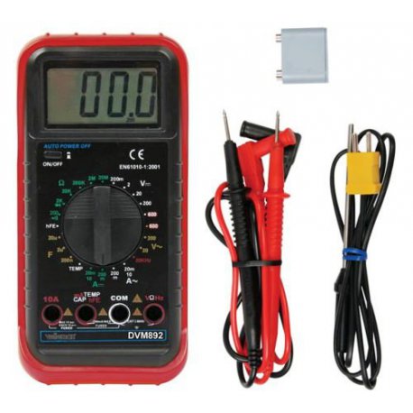 Multimètre multifonctions DVM892 ou EVM92: température, capacité et fréquence