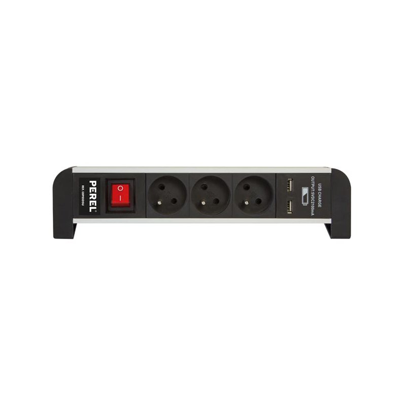 Multiprise télécommandée 4 prises et 3 ports USB, Multiprises