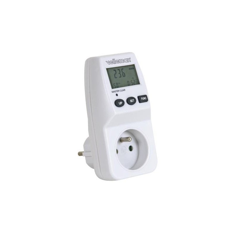 Prise Compteur d'Énergie, Wattmètre Mesure Consommation Electrique, avec 7  Modes de Surveillance, Protection Contre Les