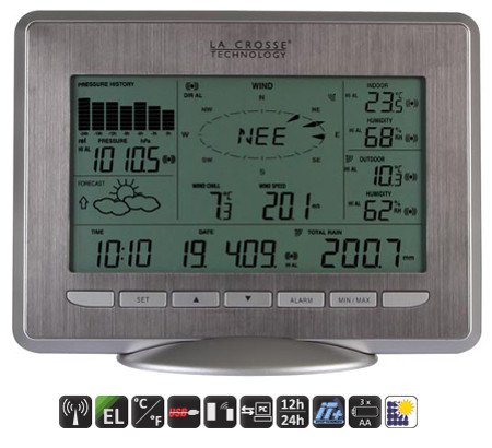 Station météo avec capteur extérieur et 2 sorties USB