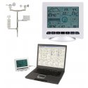 Station météo solaire à enregistrement et interface PC