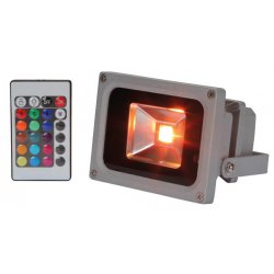 Projecteur LED multicolore RGB 10W télécommandé